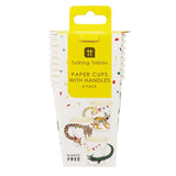 Talking Tables safari animal paper cups 8 pack (British brand)