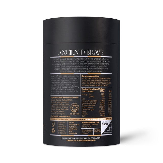 Ancient Brave Coffee Collagen powder blend 250g - British product
