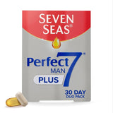 Seven Seas Man Plus multivitamin and omega-3 supplement 30 Day Duo Pack (British brand)