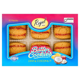 Regal Jam Coconut Butter Cookies box, imported from the UK