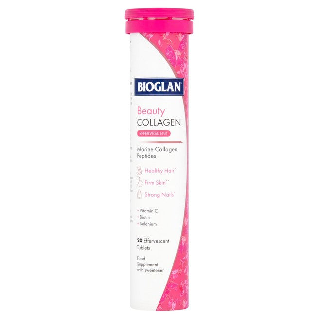 Bioglan Beauty Collagen Effervescent Tablets berry flavour 20 pack - British product