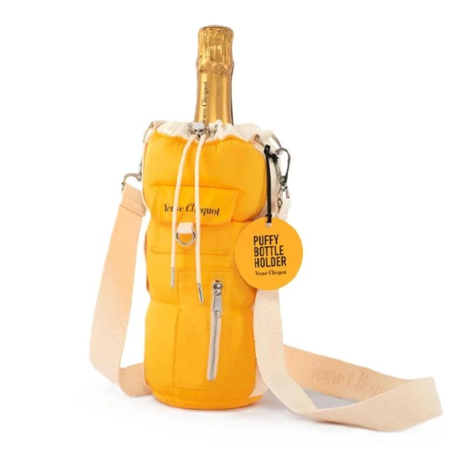 Veuve Clicquot Yellow Label champagne Puffy bottle holder (British brand)