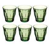 Duralex Picardie Jungle Green Tumbler Set 250ml - French product