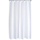 Aqualona white polyester shower curtain extra large 180 x 200cm - British product