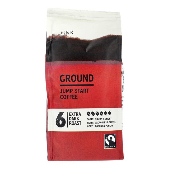 M&S Jump Start extra dark roast ground coffee 227g, UK version