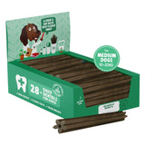 Denzel's medium dog dental chews with peanut butter, peppermint, and parsley, 28x30g pack - British product