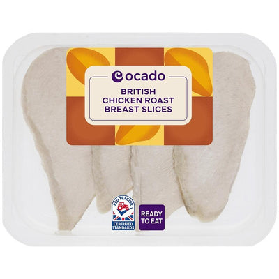 M&S Ocado British Sliced Roast Chicken Breast Cooked Chicken Slices 166g- Buy online at McGrocer