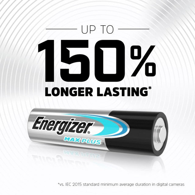 Energizer Max Plus AAA Alkaline Batteries 10-Pack - British product