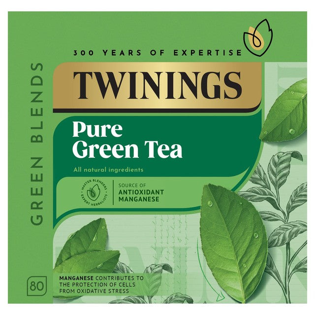 Twinings green tea bags 80 per pack (British brand)