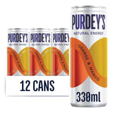 Purdey's Orange & Mango energy drink 330ml - British product