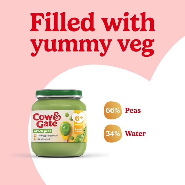 Cow & Gate peas baby food 125g - British product