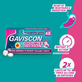 Gaviscon Double Action Mixed Berry 48 tablets, UK version