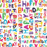 Deva Designs happy birthday tissue paper 4 sheets, UK version