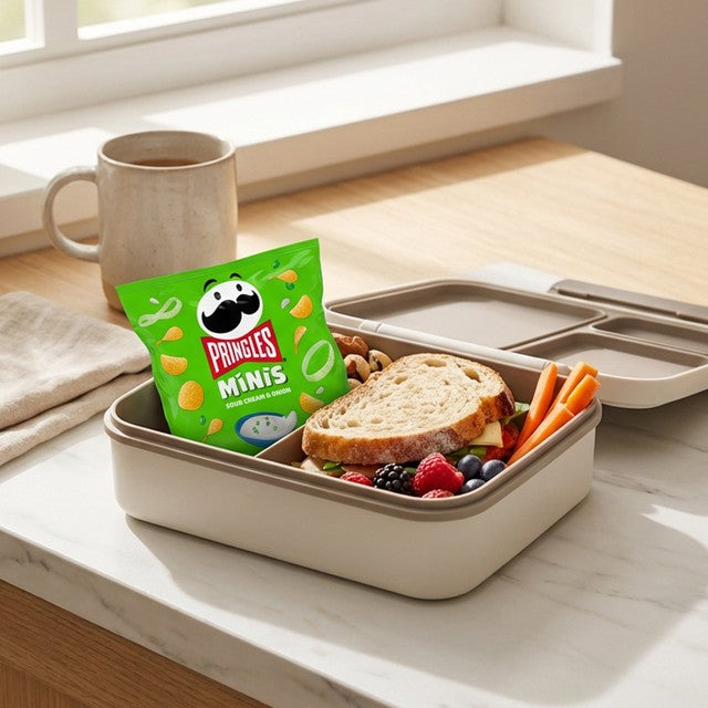 Pringles Minis sour cream and onion crisps multipack, British brand