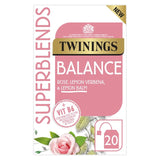 Twinings Balance Tea rose and lemon balm 20 tea bags (British brand)