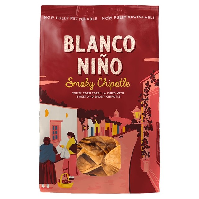 Blanco Nino smoky chipotle tortilla chips 170g - British product