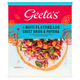 Geeta's paprika and sweet onion flatbread 4 x 55g, UK version