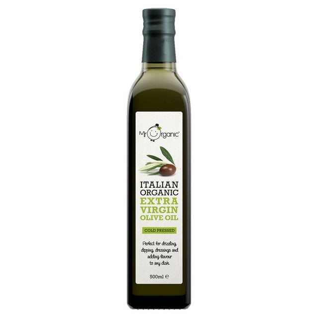 Mr Organic extra virgin olive oil 500ml, imported from the UK