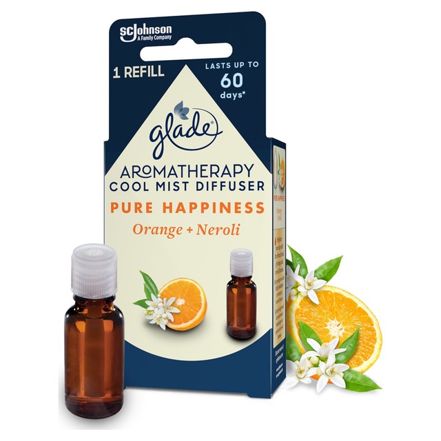 Glade Pure Happiness aromatherapy diffuser refill 17ml, UK version