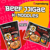 Namdong Beef Jjigae noodle pot 83g, imported from the UK