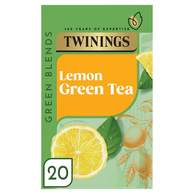 Twinings lemon green tea bags 20 tea bags (British brand)