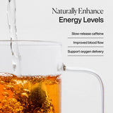 MISSION Energise Green Tea Bags with cocoa nibs and ginger 15 Bags, imported from the UK