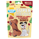 Good Boy Chicken, Apple & Cranberry Bone Dog Treats 100g - British product