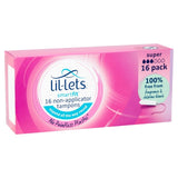 Lil-Lets Super Non-Applicator Tampons 16 Pack, UK version