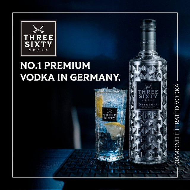 Three Sixty Original Premium Vodka - British product
