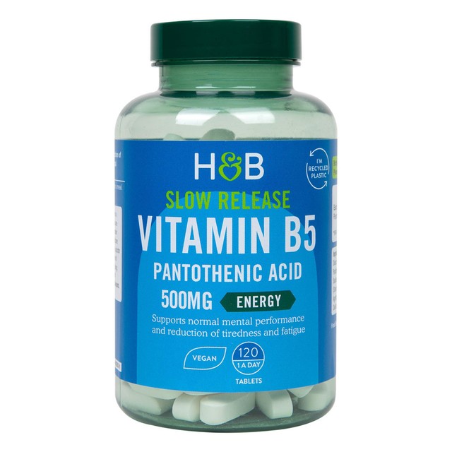 Holland Barrett Vitamin B5 500mg tablets 120 pack, UK version