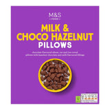 M&S Milk & Choco Hazelnut Cookie Pillows 375g, imported from the UK
