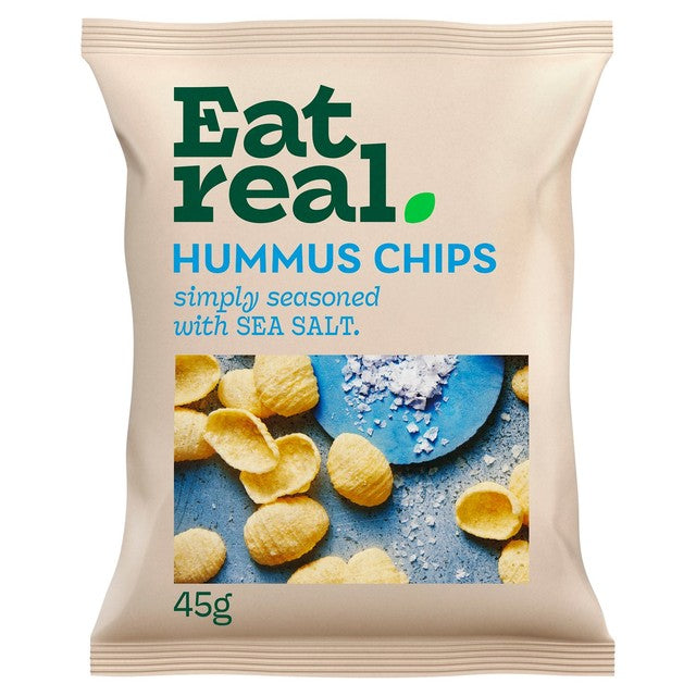 Eat Real Hummus Sea Salt Chips 45g - British product