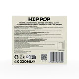 Hip Pop strawberry and pineapple kombucha 4 x 330ml, UK version