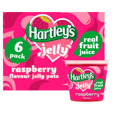 Hartley's Himbeergelee-Becher-Multipackung 6 x 125g