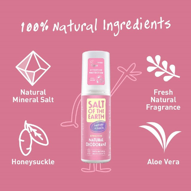 Salt of the Earth Natural Spray Deodorant Lavender & Vanilla