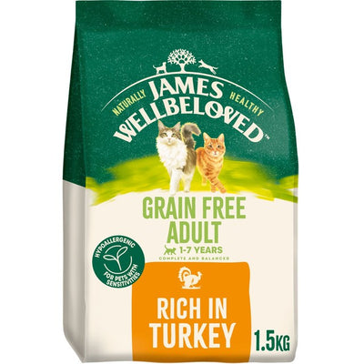 M&S James Wellbeloved Grain Free Adult Dry Cat Food Turkey- Buy online at McGrocer