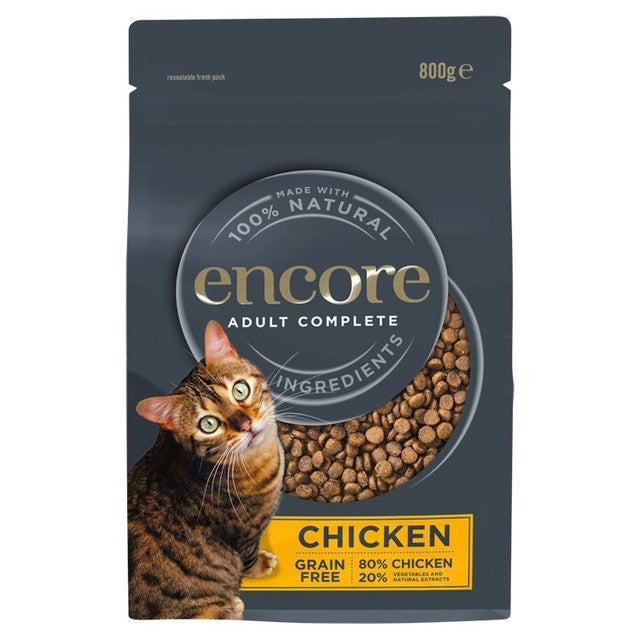 Encore chicken dry cat food 800g - British product