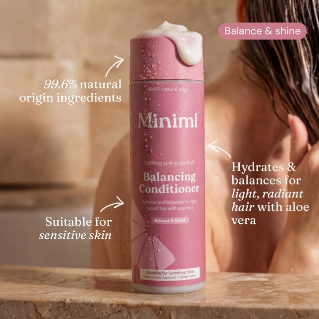 Miniml balancing hair conditioner pink grapefruit, imported from the UK