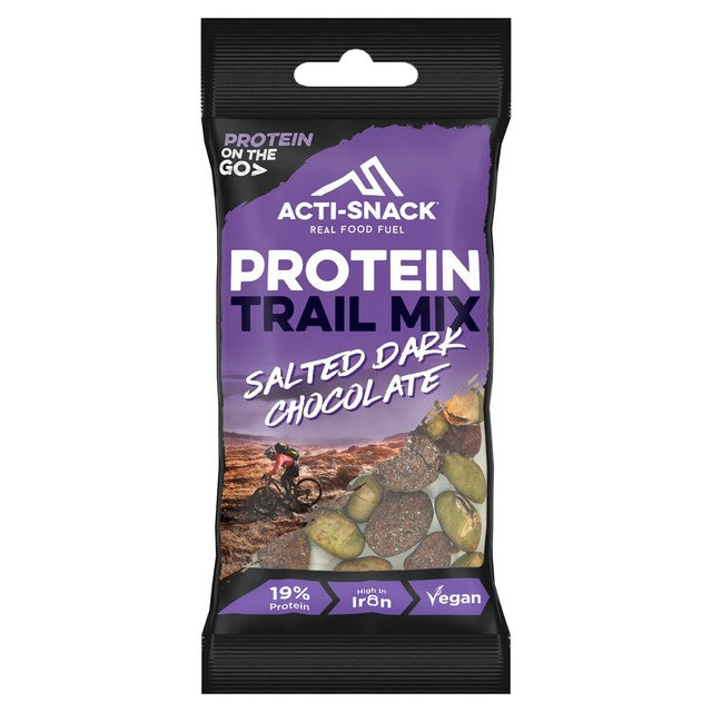 Acti-Snack salted dark chocolate energy mix 40g - British product