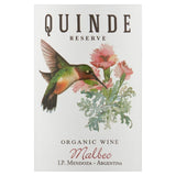Bodegas Vinecol Quinde Organic Malbec red wine 75cl - British product