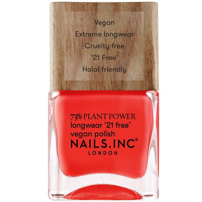 Nails INC Vernis à Ongles Plant Power Time for a Reset Teinte Corail 14ml