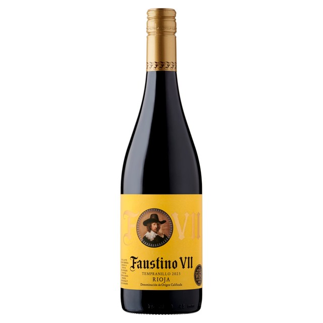 Faustino VII Rioja red wine 75cl - British product