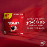 Nescafe Original Refill soluble coffee paper pack, imported from the UK