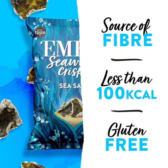 Emily Seaweed Crisps Sea Salt 50g - British product