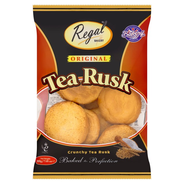 Regal Original Tea Rusk 200g pack, imported from the UK