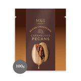 M&S Blond Chocolate Caramelised Pecans 100g, imported from the UK
