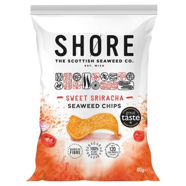 Shore Sweet Sriracha Seaweed Chips 80g