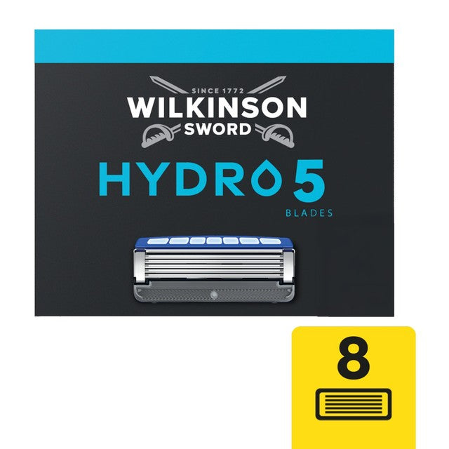 Wilkinson Sword Hydro 5 men's razor blades 8 pack (British brand)