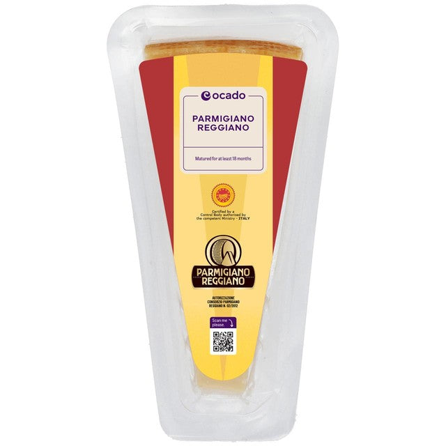 Ocado Parmigiano Reggiano cheese, imported from the UK