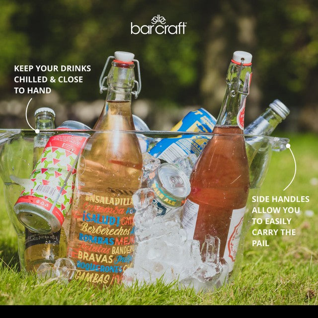 BarCraft Mix It Acrylic Oval Drinks Cooler Large - British product
